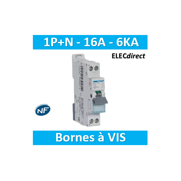 DISJONCTEUR LEGRAND DNX3 PH/N - 2A - VIS/VIS - 406771 - ELECdirect Vente  Matériel Électrique