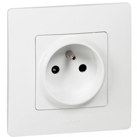 Legrand Oteo - Prise de courant 2P+T 16A - 230V - 086027 - ELECdirect Vente  Matériel Électrique