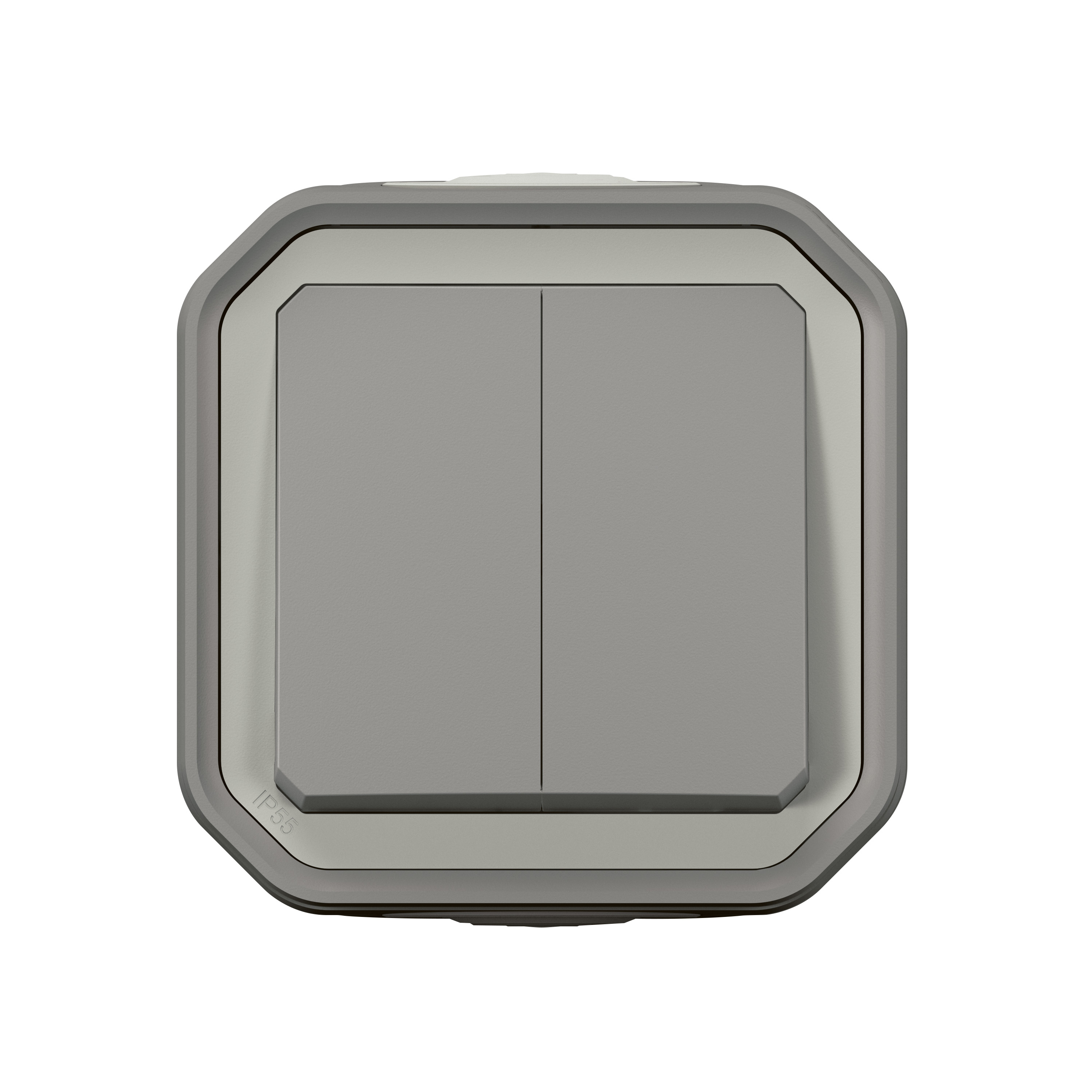 Legrand - Interrupteur / va-et-vient étanche Plexo prêt à poser saillie - 10AX - 250V - IP55 - IK08 - Gris - Réf : 069711L