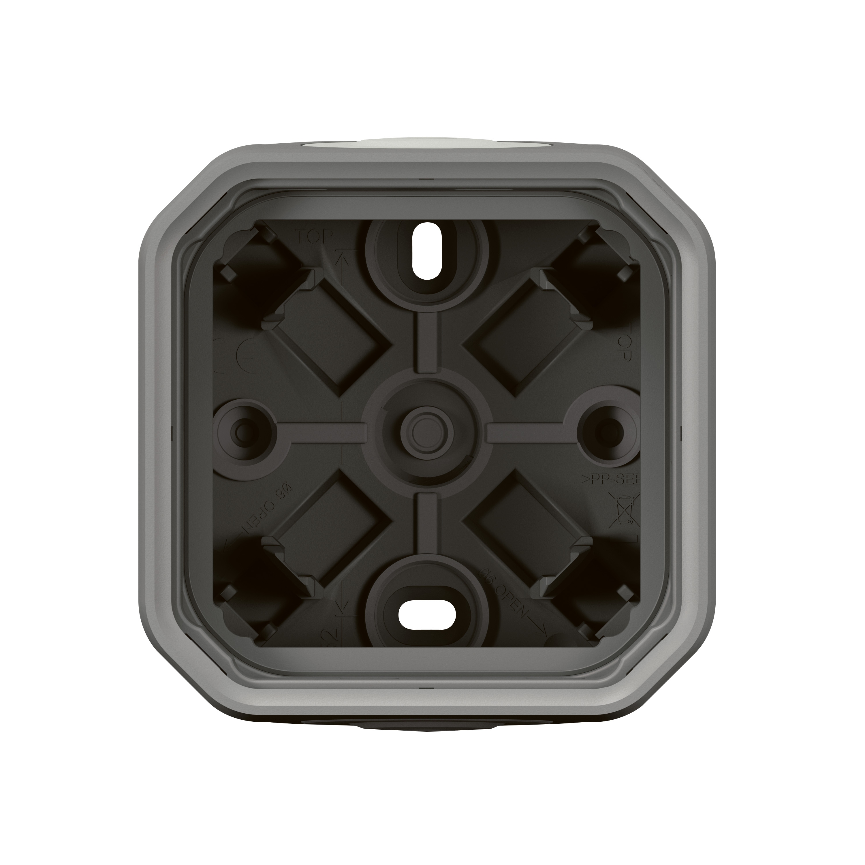Legrand - Interrupteur / va-et-vient étanche Plexo prêt à poser saillie - 10AX - 250V - IP55 - IK08 - Gris - Réf : 069711L