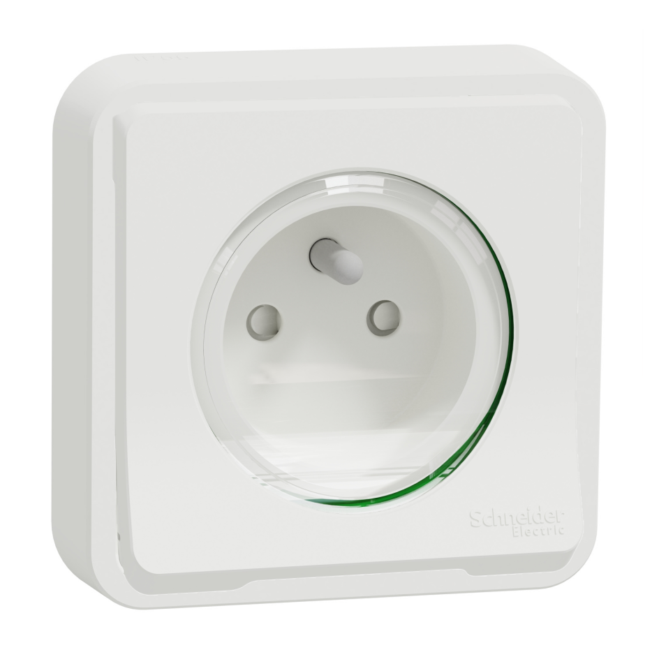 Installation prise Mureva Styl encastrée