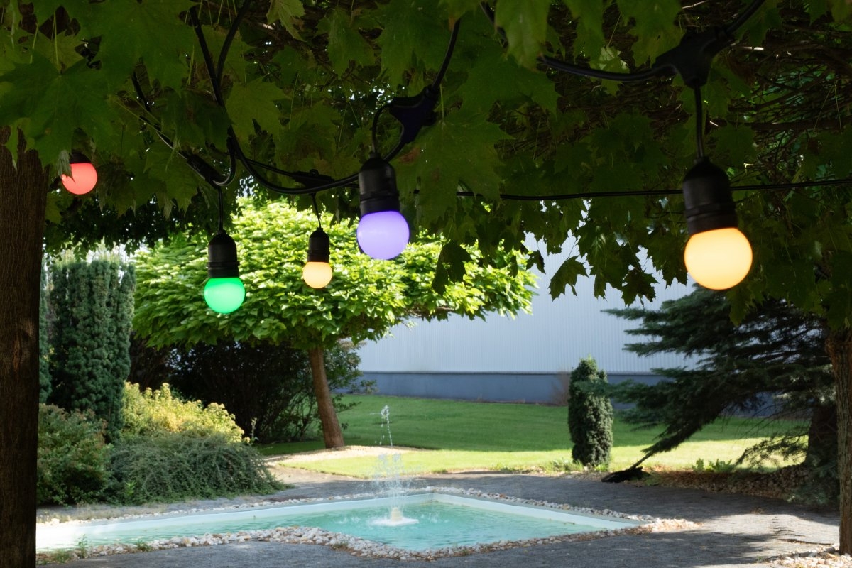 GTV Lighting - Guirlande de jardin - E27 - 220-240V - Réf : AE-GR610-10