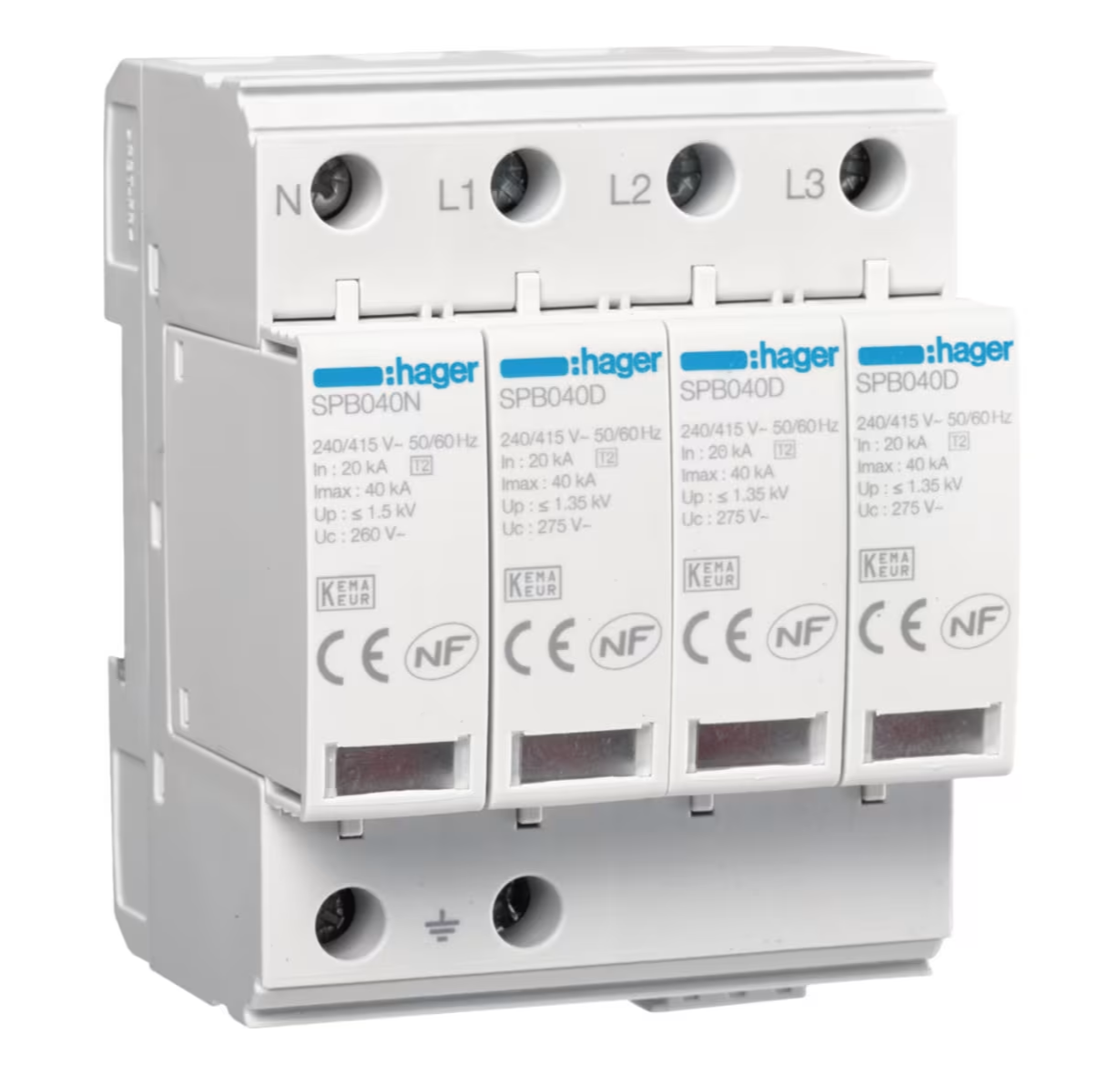 Parafoudre Hager SPB440R - 40kA