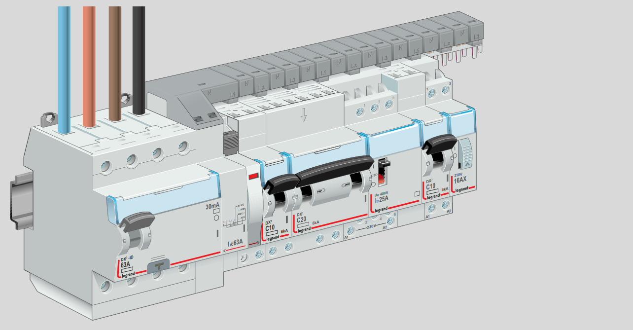 Peigne tétrapolaire Legrand 405202 - 18 modules