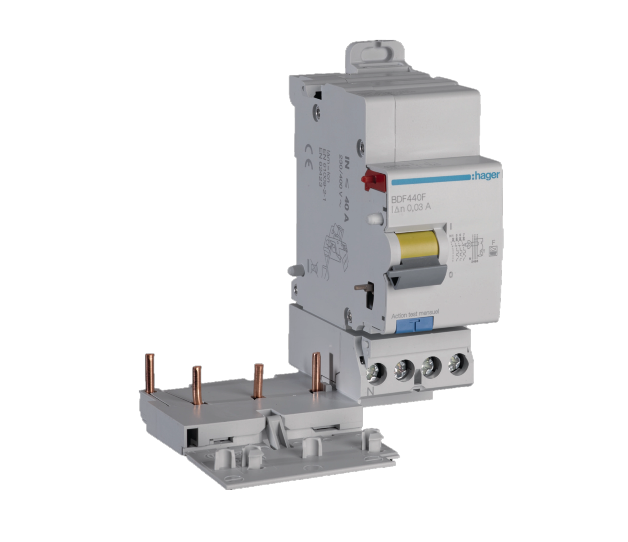 Bloc différentiel Hager BDF440F