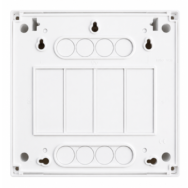 Legrand Drivia coffret cache-bornes 8 plus 1 modules blanc RAL9003 réf 001308 vue dos