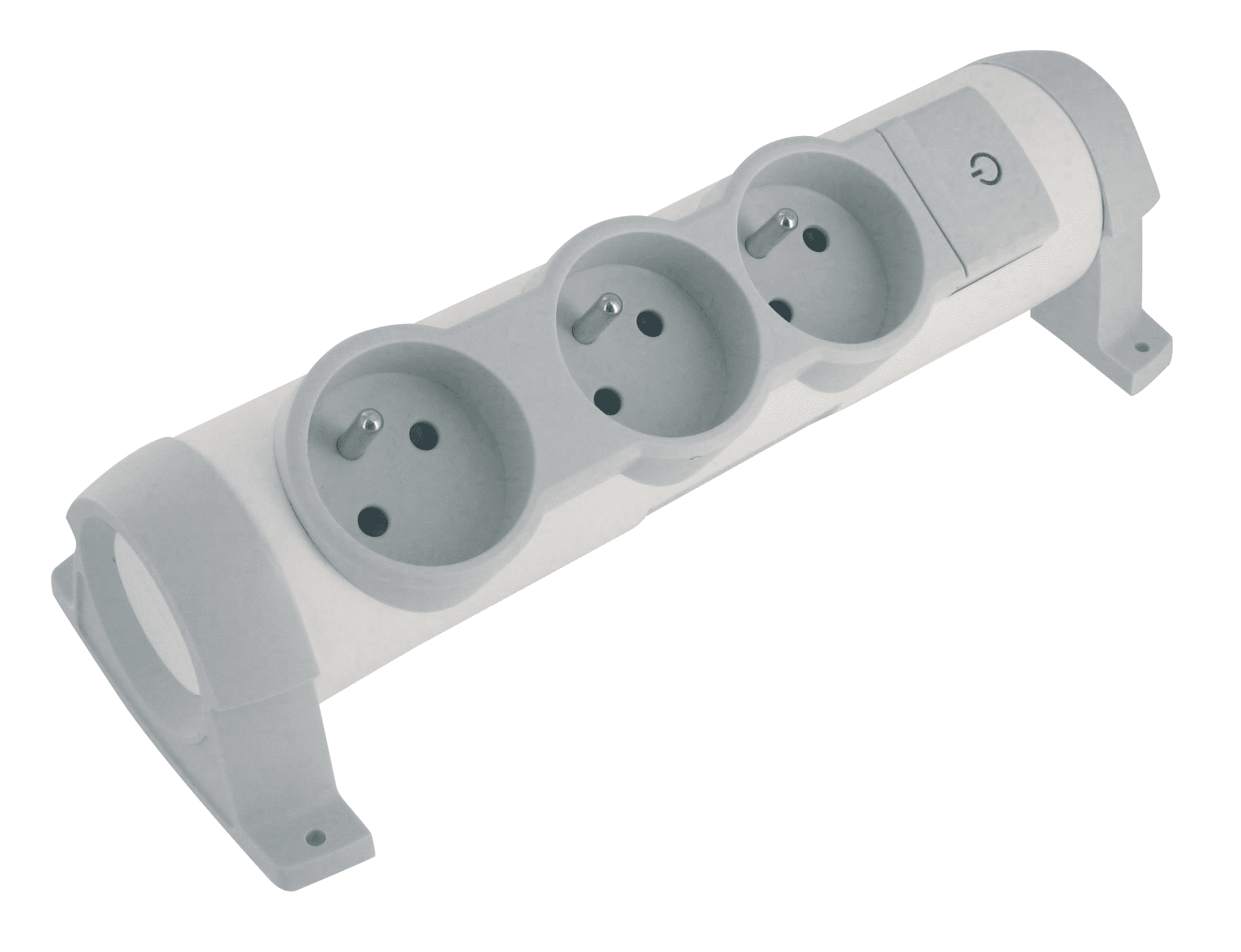 Bloc Multiprises Legrand 694509, Couleur White Et Dark Grey. Bloc