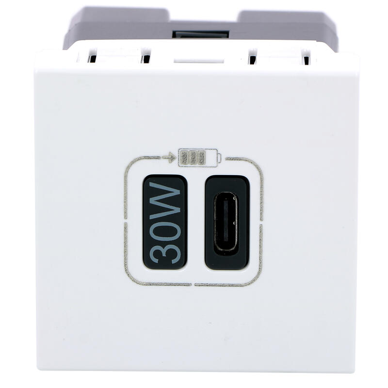 Legrand - Mosaic - Chargeur Simple USB Type-C - 3A - 30W Power Delivery - 2  Modules - Réf : 077585L - ELECdirect Vente Matériel Électrique