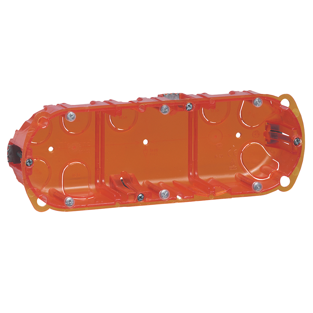 Lot de 10 boîtes multimatériaux Batibox 3 postes Legrand