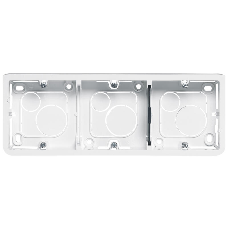 Legrand - Kit Cadre saillie 3 postes Mosaic - 3x2 Modules - Horizontal - Réf : LOT2715