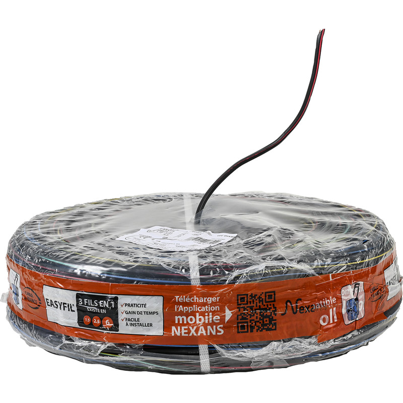 Easyfil 3H07V-U - 1,5mm² - Couronne de 25 mètres - Réf : 10222113