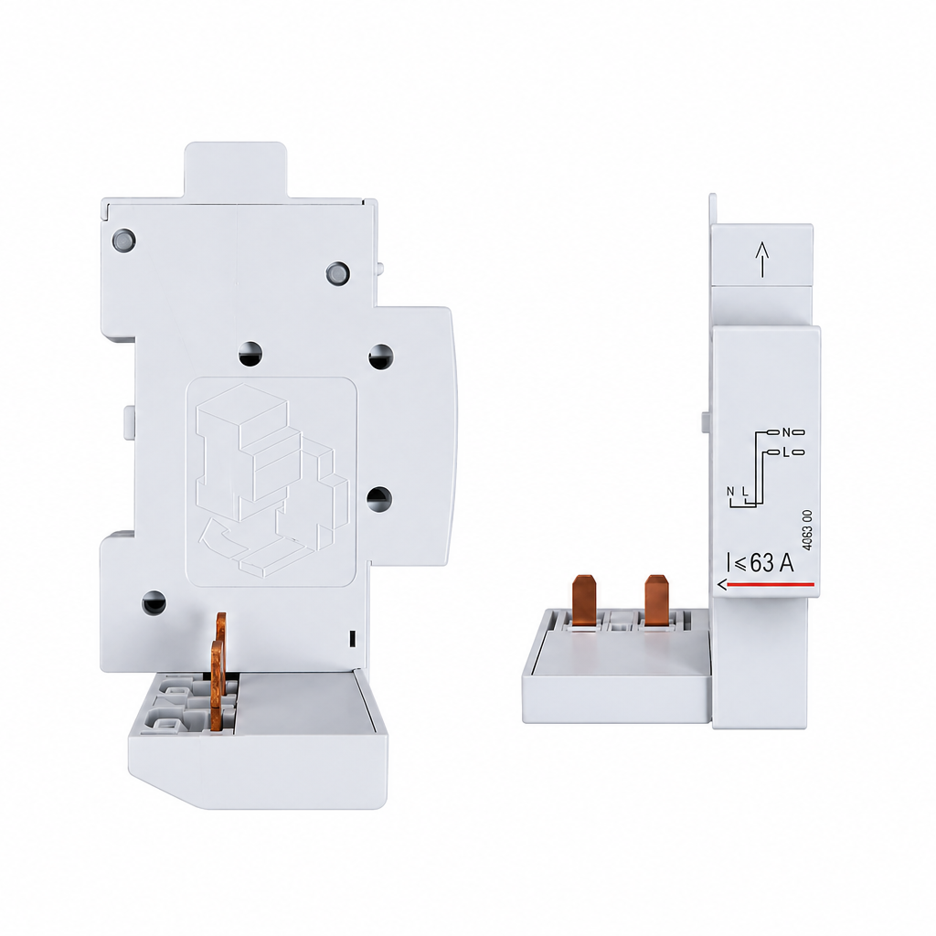 Legrand module de raccordement DX3 par peigne 2P jusqu'à 63A borne automatique réf 406300 vue face