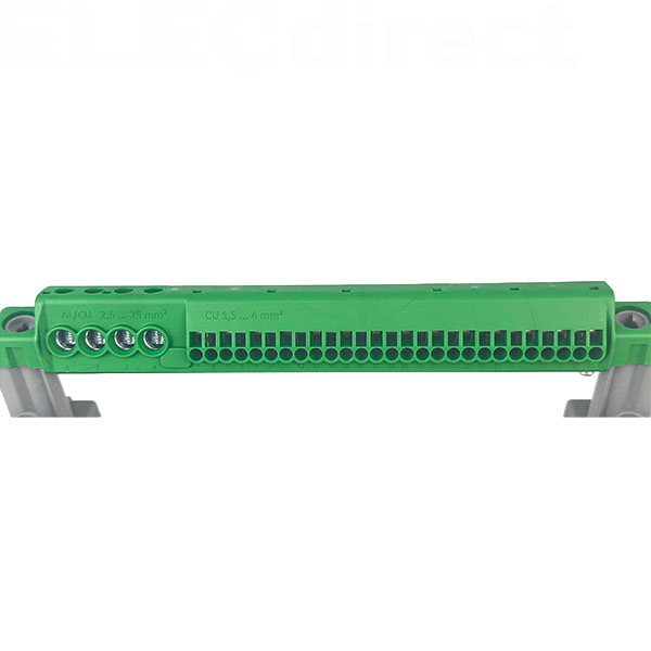 Digital Electric - coffret modulaire 3 rangées 13 modules - rail DIN et bornier de terre - Réf : 07813 - Vue intérieure