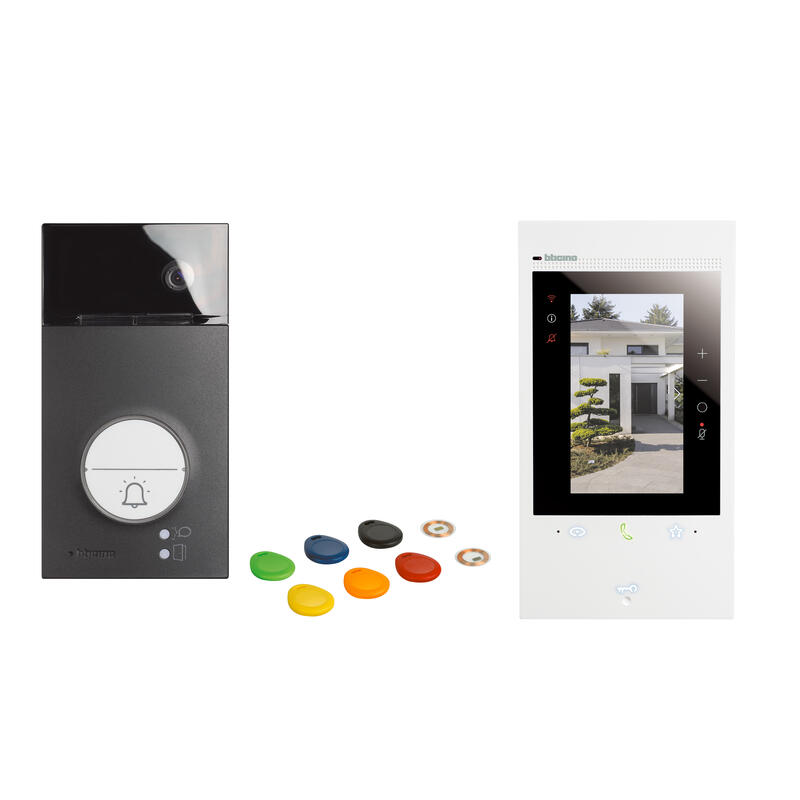 Bticino - Kit portier connecté Classe 300EOS avec Netatmo écran de 5 pouces - Réf : BT363916