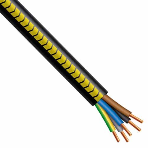 Câble Électrique H07RN-F 5G2.5² - G/N/M/B/VJ - Coupe au mètre - Réf : CABLERNF5G2.5