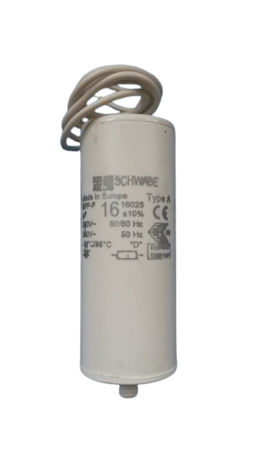 AS Schwabe - Condensateur de démarrage 16 µF - 250V - ±10% - Réf : CONDO16MF