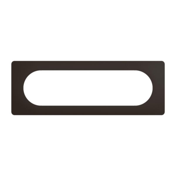 Plaque de finition 6/8 modules - Noir mat - Céliane 2024 - Legrand - Réf CP0111