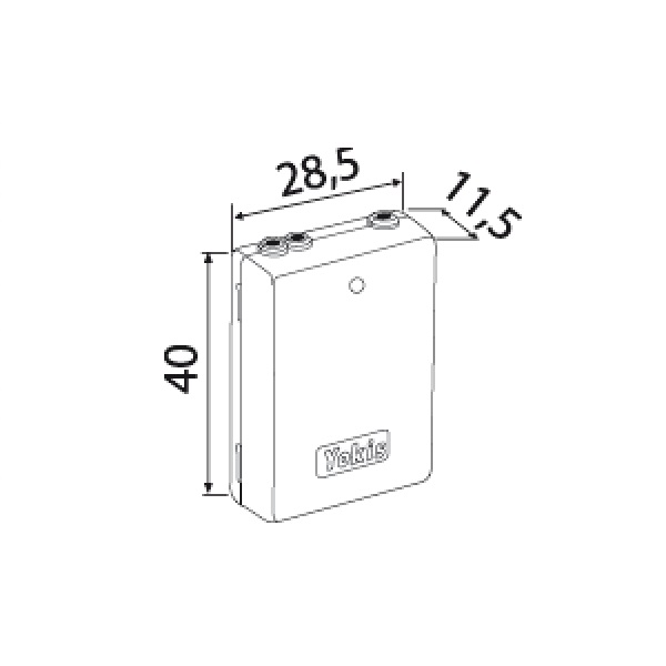 Yokis - Emetteur Radio Encastrables 2 Canaux Gamme Radio POWER - E2BPP - 5454413