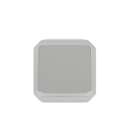 Legrand - Plexo L - Interrupteur témoin/lumineux avec voyant - 10A - 250V - IP55/IK08 - Composable - Gris - Ref : 069512L