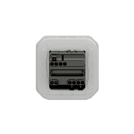 Plexo - interrupteur étanche pour commande directe de moteur de volets roulants - finition gris - Réf : 069538L - Vue de dos