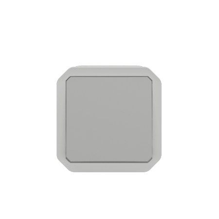 Legrand - Plexo L - Poussoir - 10A - 250V - composable - gris - IP55/IK08 - Réf : 069540L
