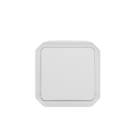Legrand - Plexo L - Poussoir - 10A - 250V - composable - blanc - IP55/IK08 - Réf : 069630L