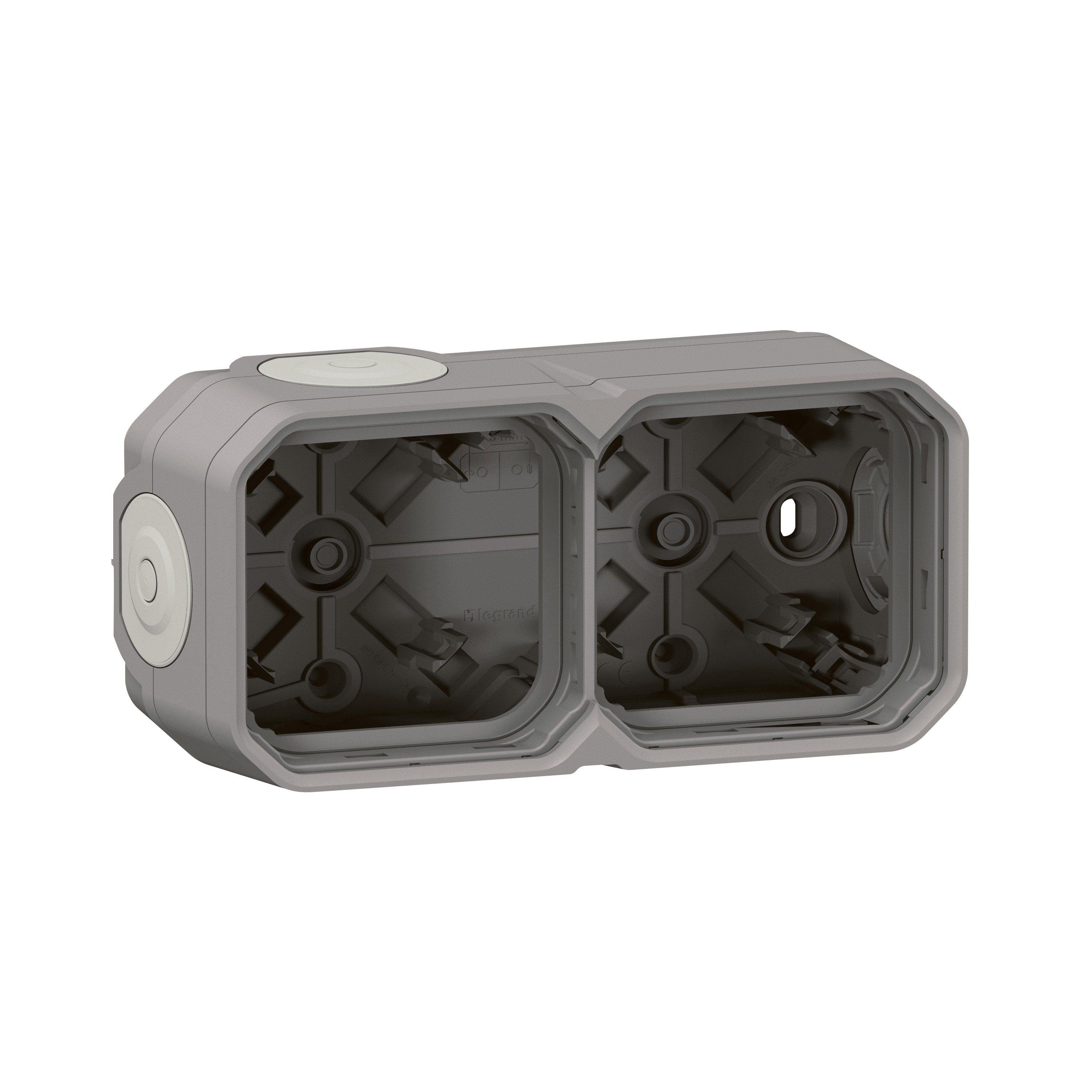 Boîtier saillie Plexo 1 poste - Gris
