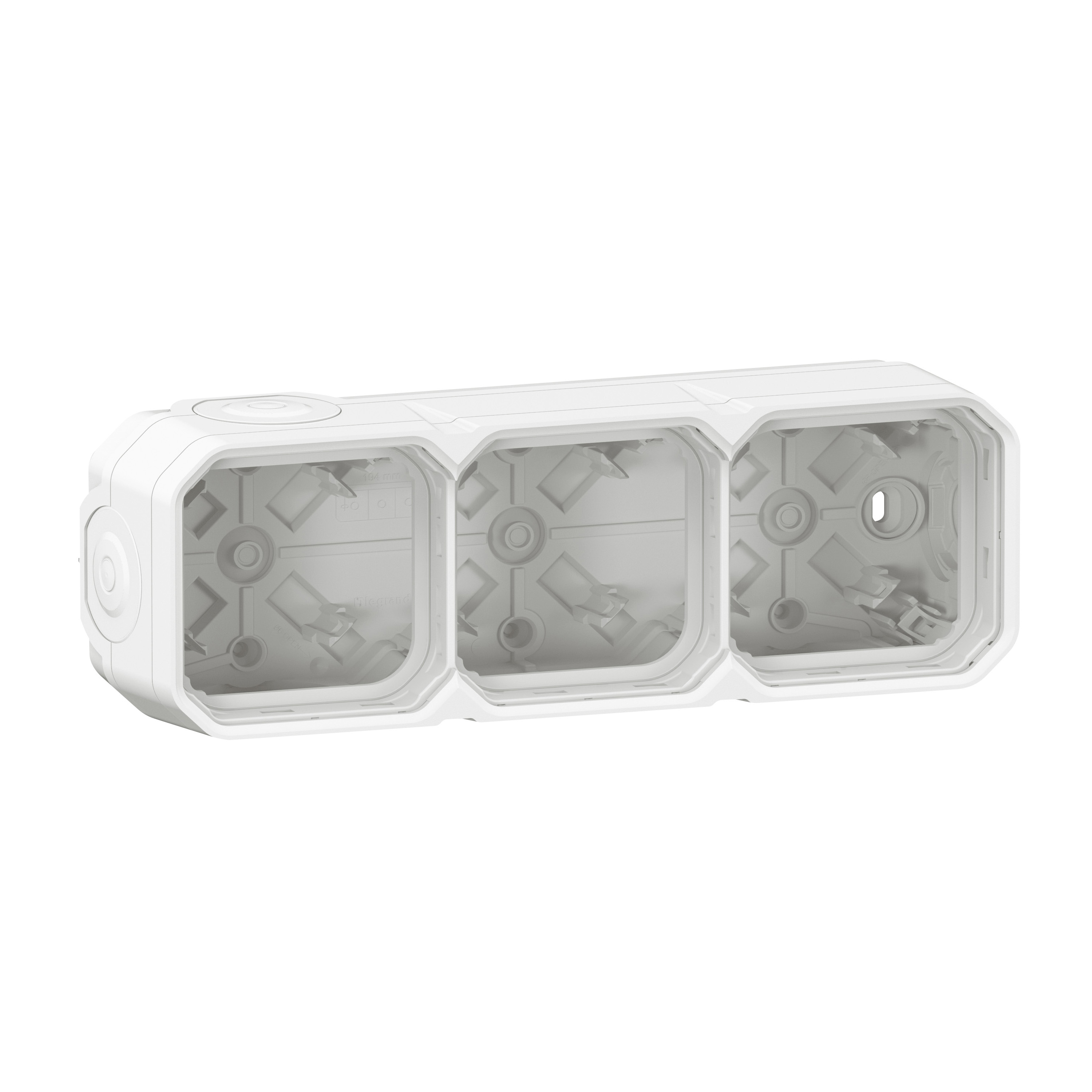 Boîtier saillie Plexo 1 poste - Gris