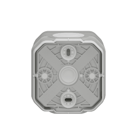 Legrand - Plexo L - Poussoir - 10A - 250V - saillie - gris - IP55/IK08 - Réf : 069720L