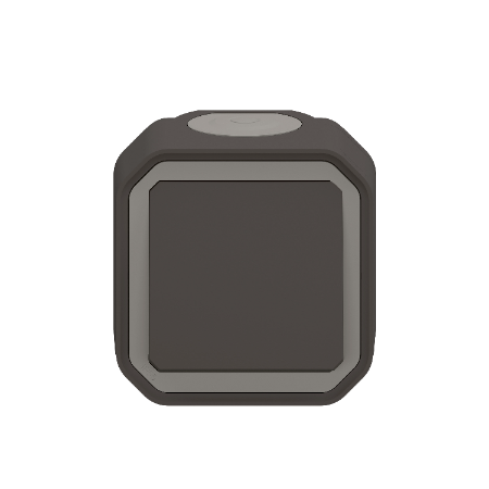 Legrand - Plexo L - Poussoir - 10A - 250V - saillie - anthracite - IP55/IK08 - Réf : 069790L