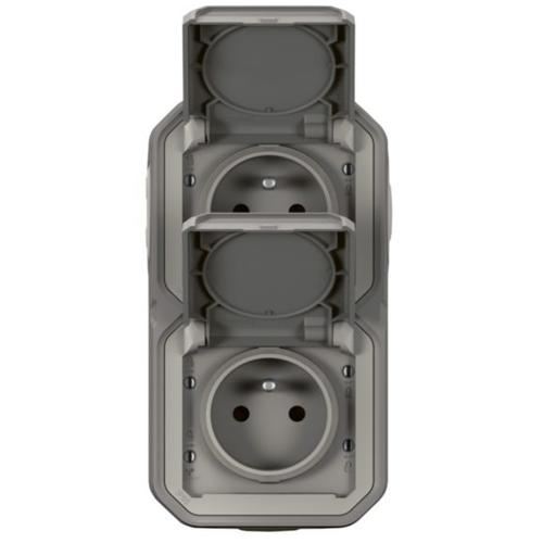 Prise Plexo 2P+T IP55 IK08 - Ref. 069731L