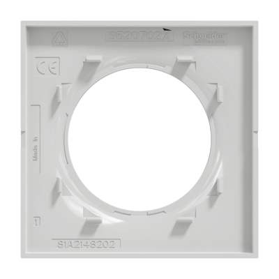 Schneider - Plaque Styl Odace - 1 poste - Gris - Réf : S520702A1