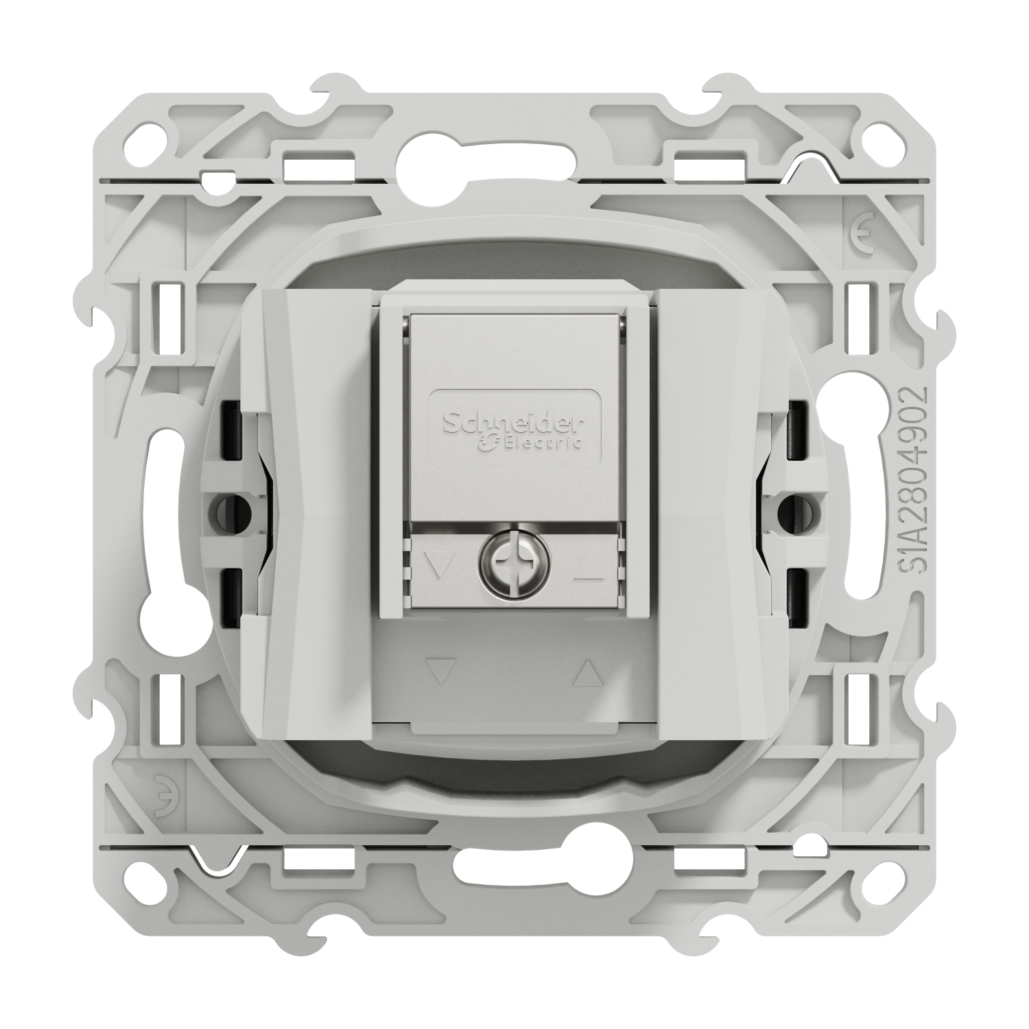 Schneider - Prise TV/FM/SAT Odace - Aluminium - Réf : S530461
