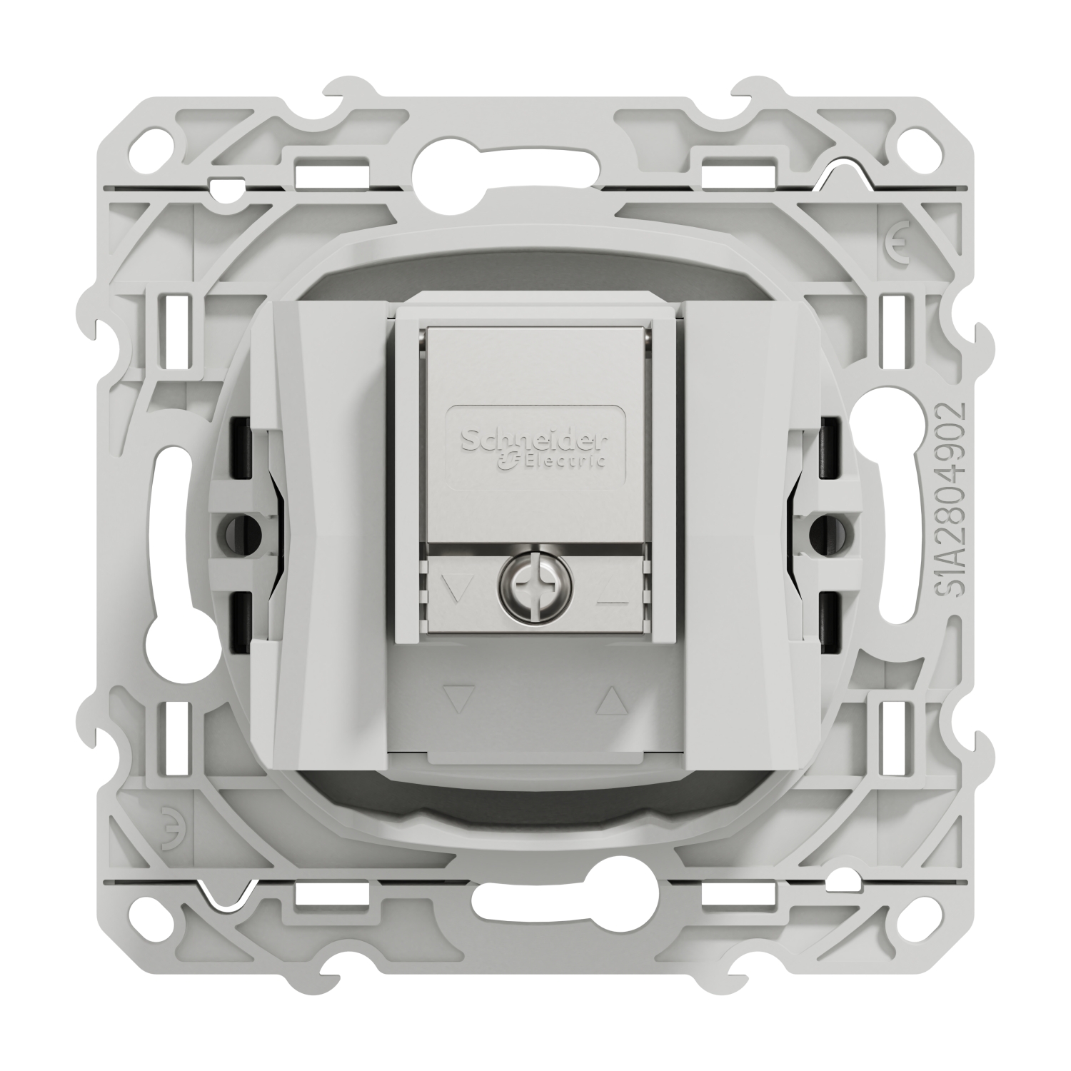 Schneider - Prise TV/FM/SAT Odace - Aluminium - Réf : S530461