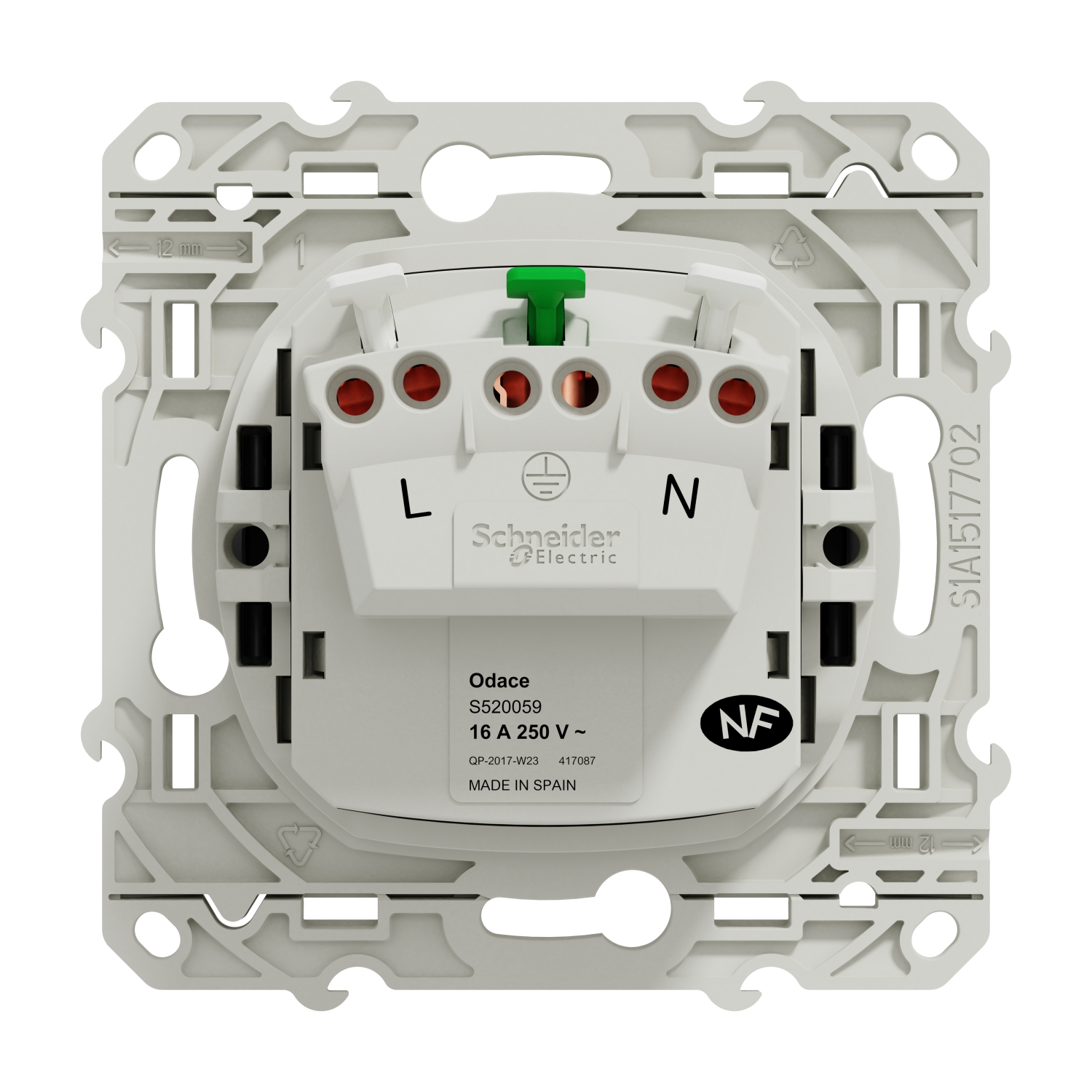 Plaque Odace S540702