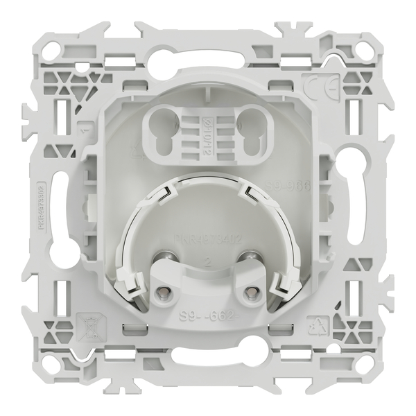 Schneider - Odace 2025 - LOT de 10 Sorties de câble - Serre câble 6 à 12 mm² - Blanc craie - Réf : S920662 x 10 - Vue de dos