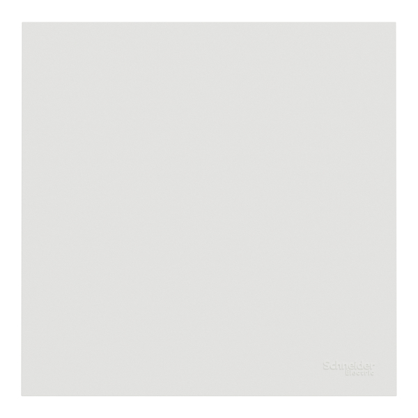 Schneider - Odace Intégral 2025 - LOT de 10 Enjoliveur et plaque pour va et vient ou poussoir - Blanc craie - Réf : S929221 x 10 - Vue de face