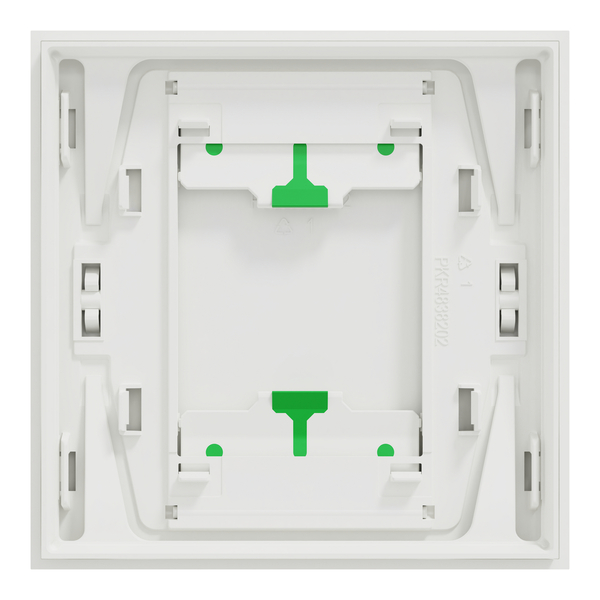 Schneider - Odace Intégral 2025 - LOT de 10 Enjoliveur et plaque pour va et vient ou poussoir - Blanc craie - Réf : S929221 x 10 - Vue de dos