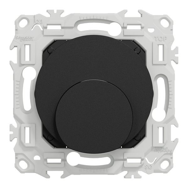 Schneider - Odace 2025 - LOT de 10 Sorties de câble - Serre câble 6 à 12 mm² - Noir onyx - Réf : S940662 x 10 - Vue de face