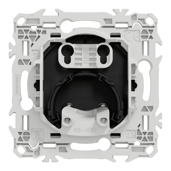 Schneider - Odace 2025 - LOT de 10 Sorties de câble - Serre câble 6 à 12 mm² - Noir onyx - Réf : S940662 x 10 - Vue de dos