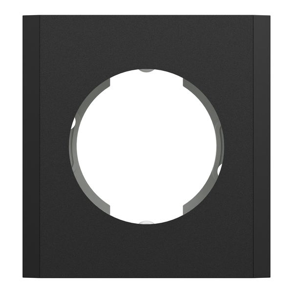 Schneider - Odace 2025 - LOT de 4 Boîtes pour montage en saillie - 1 poste - Noir onyx - Réf : S940762 x 4 - Vue de face