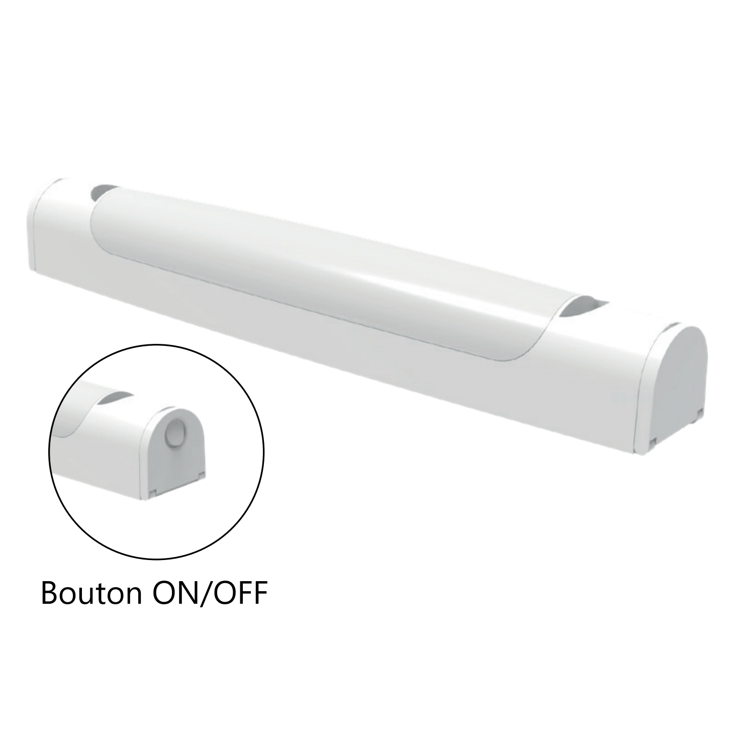 Miidex - Réglette LED 120 cm - 36W - 4000K - Réf : 100336