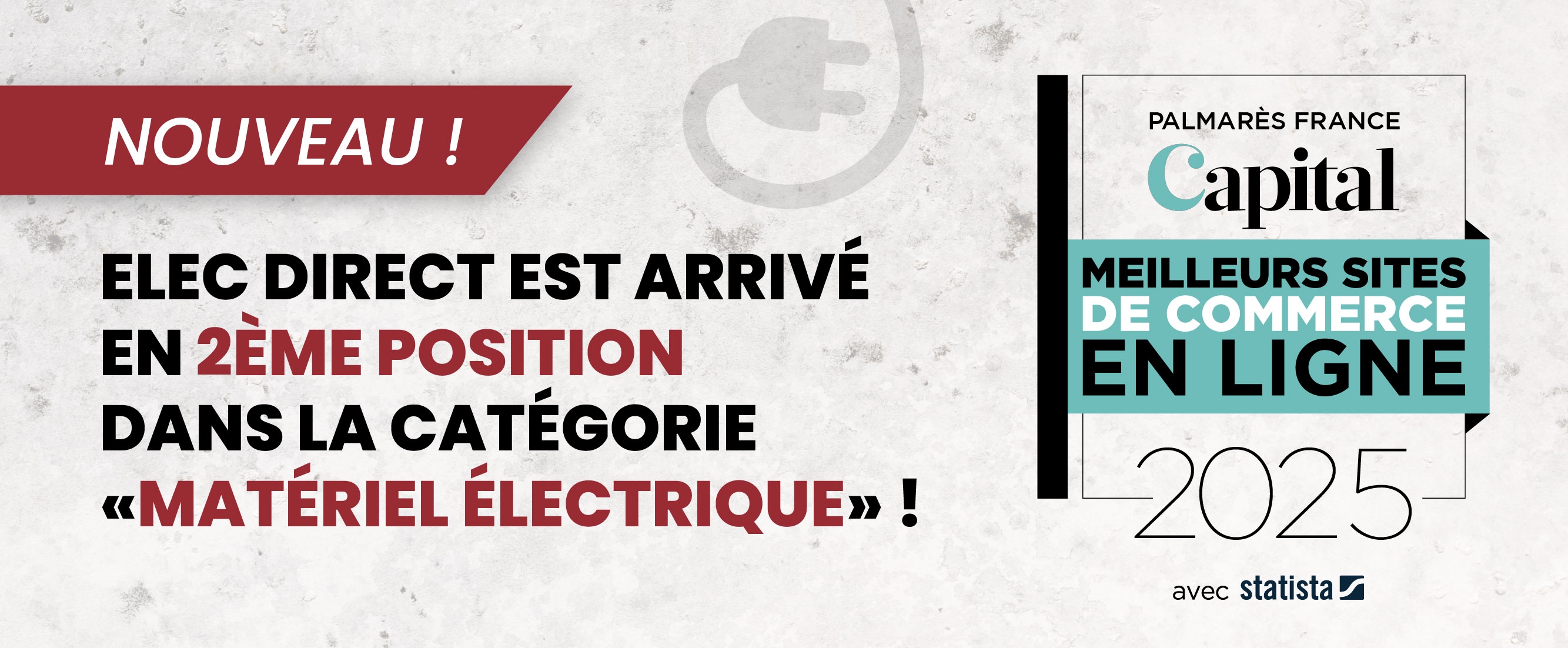 Bannière palmarès Capital 2025 - Elecdirect